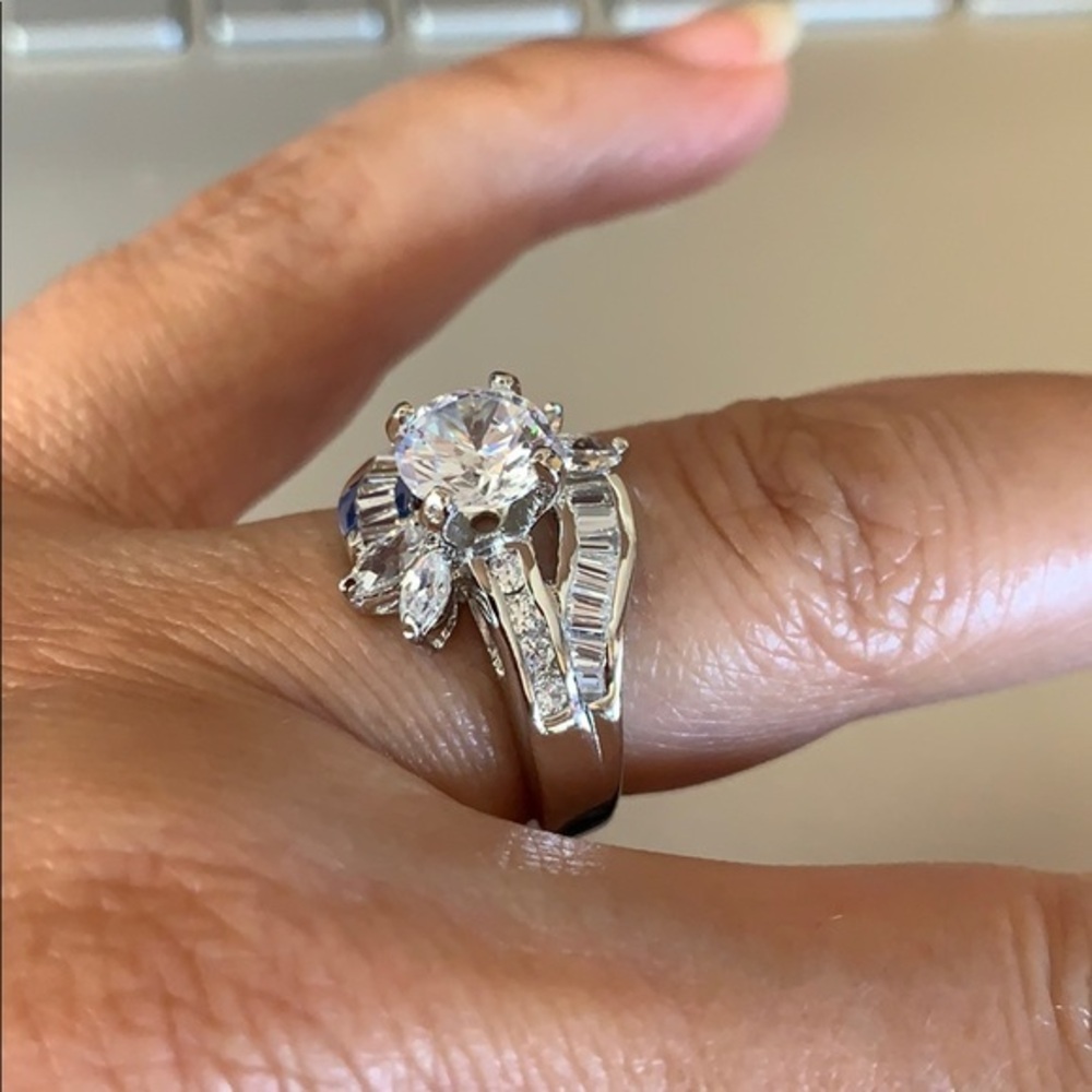1.25ct Round CZ Engagement Ring